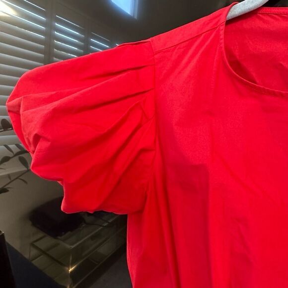 Elegant Red Cut-Out Maxi Dress - Picture 6 of 9